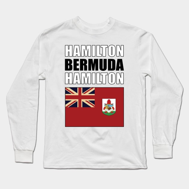 Flag of Bermuda Long Sleeve T-Shirt by KewaleeTee